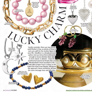 Silk & Steel Jewellery Lapis Lazuli and Gold Sequence Bracelet Sunday Magazine