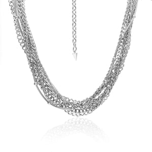 Silk & Steel Jewellery St Tropez Necklace Silver