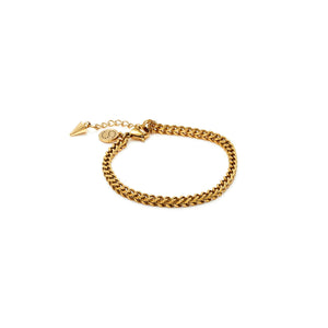 Silk & Steel Jewellery Gold Braided Bracelet