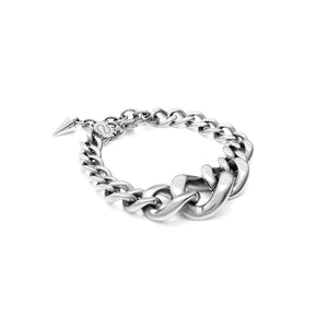 Silk & Steel Jewellery Silver Braided Bracelet