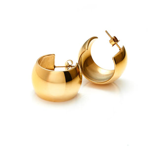 Silk & Steel Jewellery Gold-Plated Sunkissed Hoop Earrings 