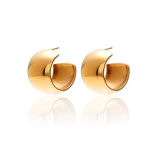 Silk & Steel Jewellery Gold-Plated Sunkissed Hoop Earrings 