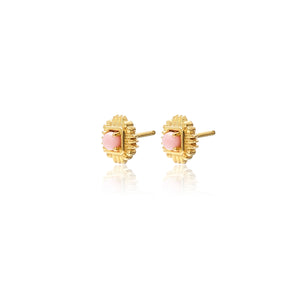 Silk_SteelxBallantynes-PetiteOpalStuds-PinkOpal_Gold-SLE81POG-RRP_$139
