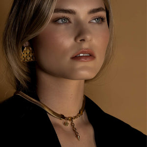 Silk & Steel Jewellery Gold Sundowner Necklace